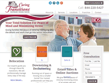 Tablet Screenshot of caringtransitions.com